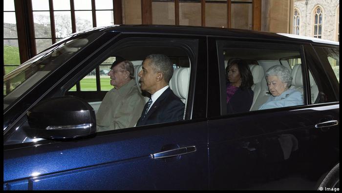 Принц Филипп, Елизавета и супруги Обама